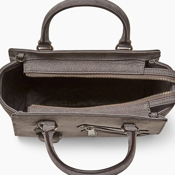 ✨NEW✨ Rebecca Minkoff Small Jamie Satchel New Grey - Picture 4 of 6